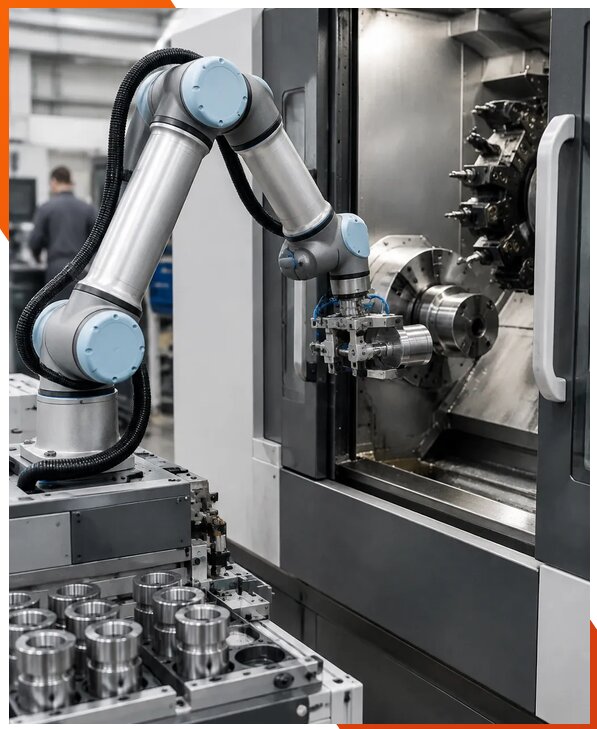 Интеграция кобота со станком в Боровичах